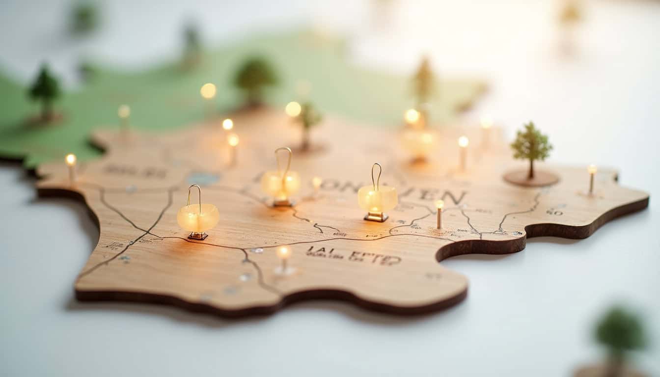 Localisation des bornes de recharge publiques à Plonéour-Lanvern sur une carte