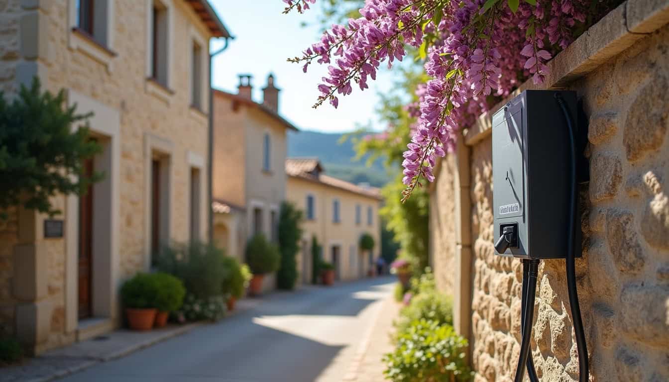 Localisation d'une borne de recharge publique à Castelnau-de-Lévis sur la Rue Sicard Alaman