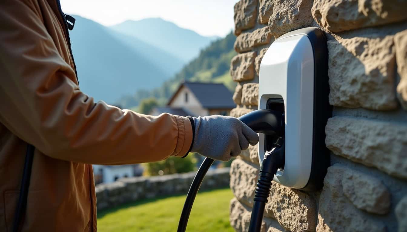 Maintenance d'une borne de recharge électrique à Saint-Lattier