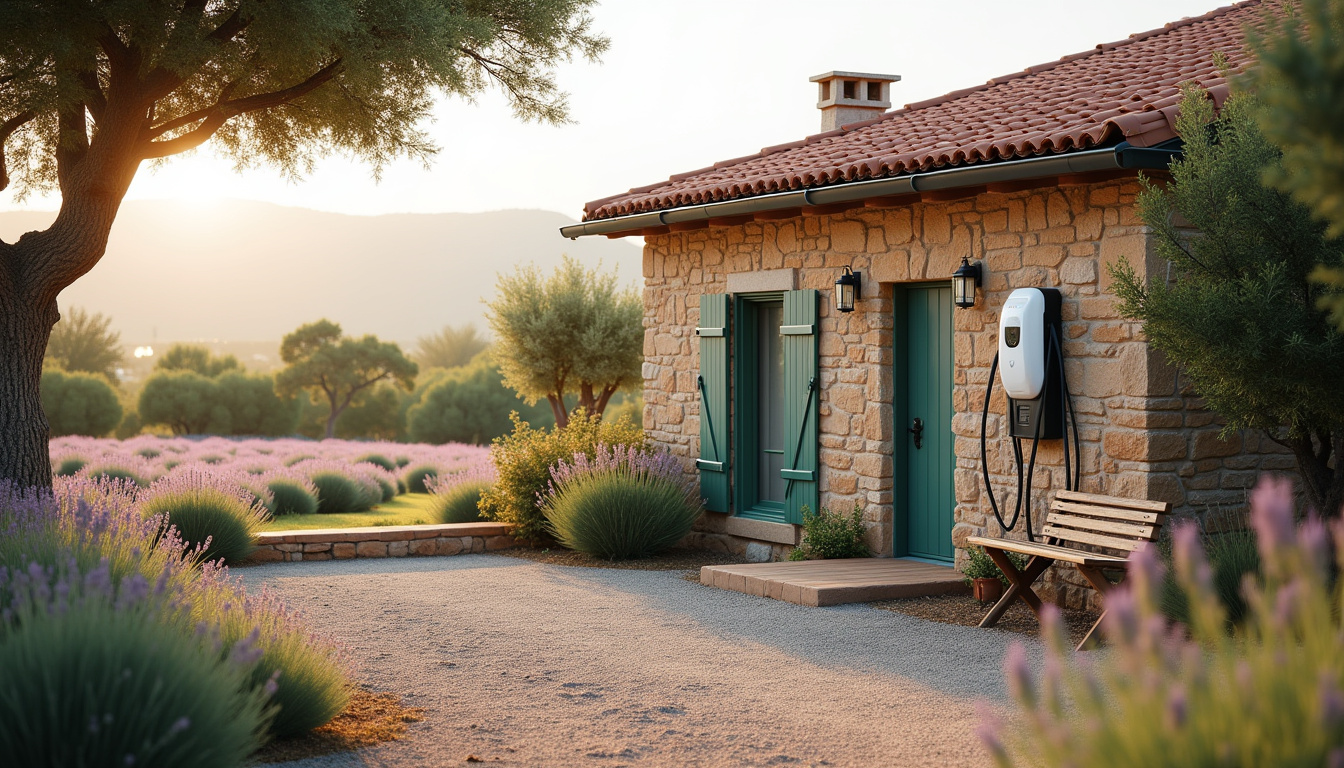 Maison individuelle à Barcelonne-du-Gers équipée d'une borne de recharge électrique en extérieur