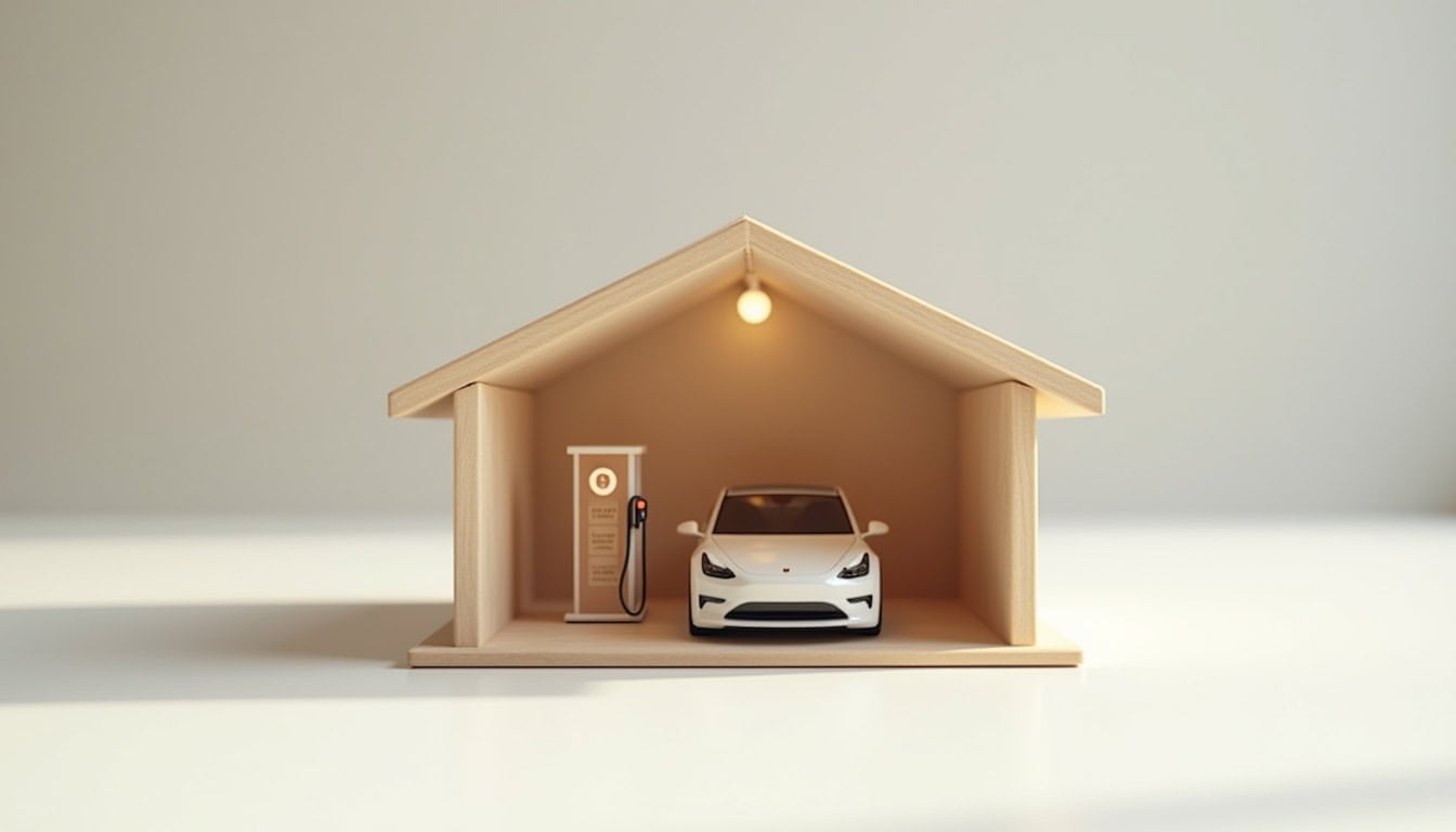 Mise en service d'une borne de recharge pour véhicule électrique dans un garage résidentiel