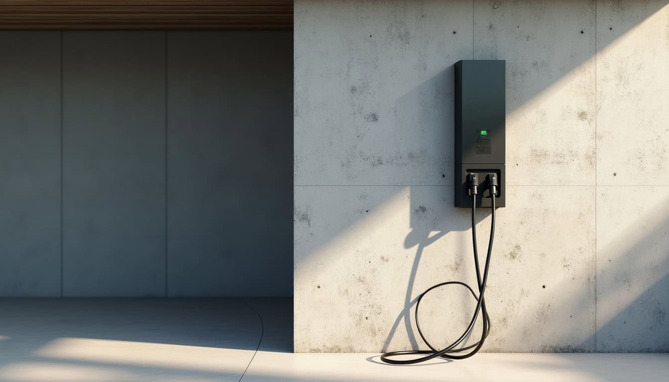 Montage d’une borne de recharge murale dans un garage à Avensan