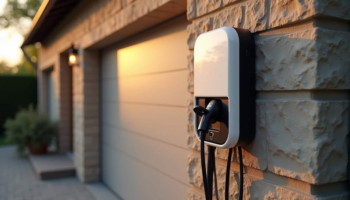 Montage technique d'une borne de recharge électrique murale