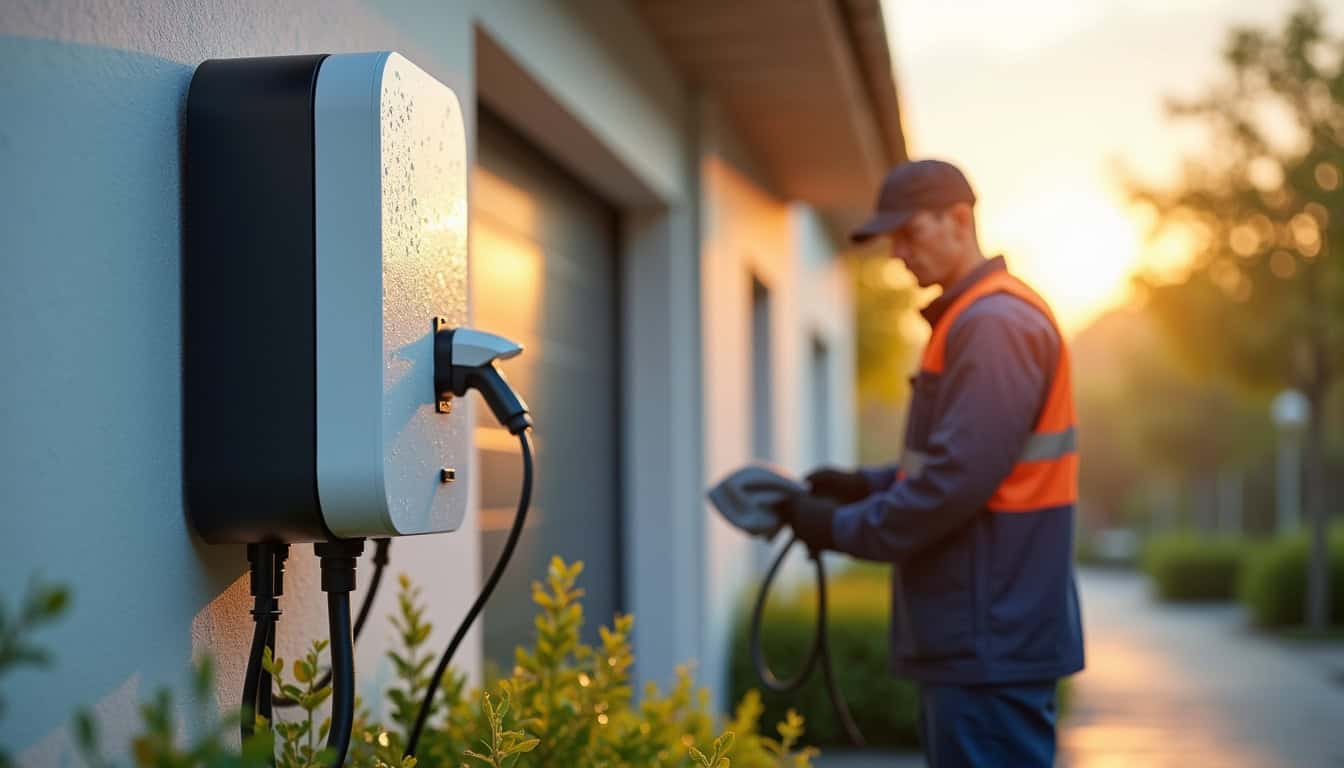 Nettoyage et vérification d’une borne de recharge extérieure