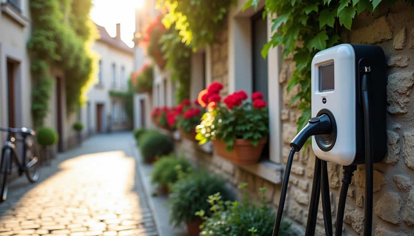 Photo de la borne de recharge publique située Rue de Coueslan à Saint-Dolay