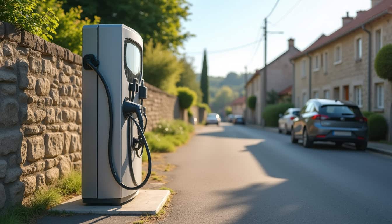 Photo d'une borne de recharge publique située à Soual, impasse des Clairs Logis