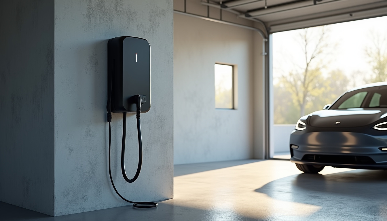Placement d'une borne de recharge murale dans un garage à Lamasquère
