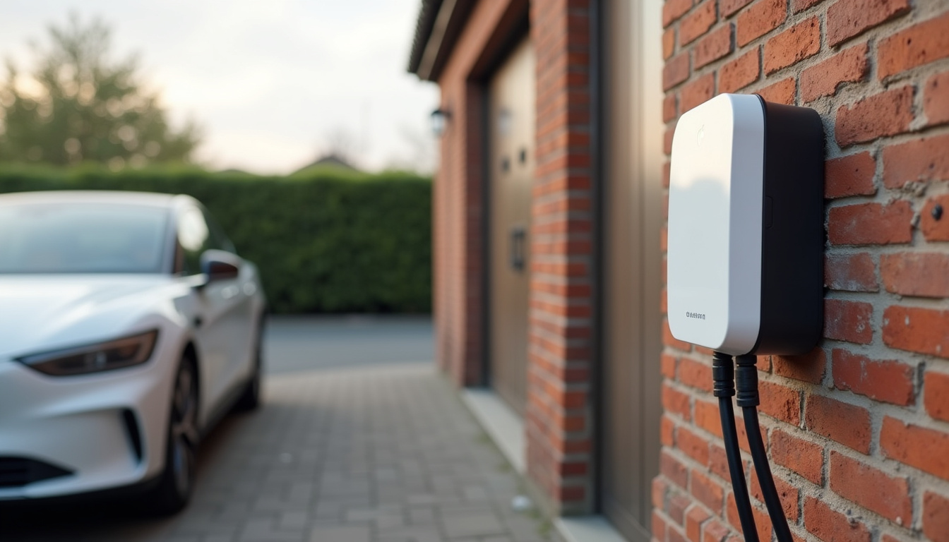 Placement idéal d'une borne de recharge murale près du garage
