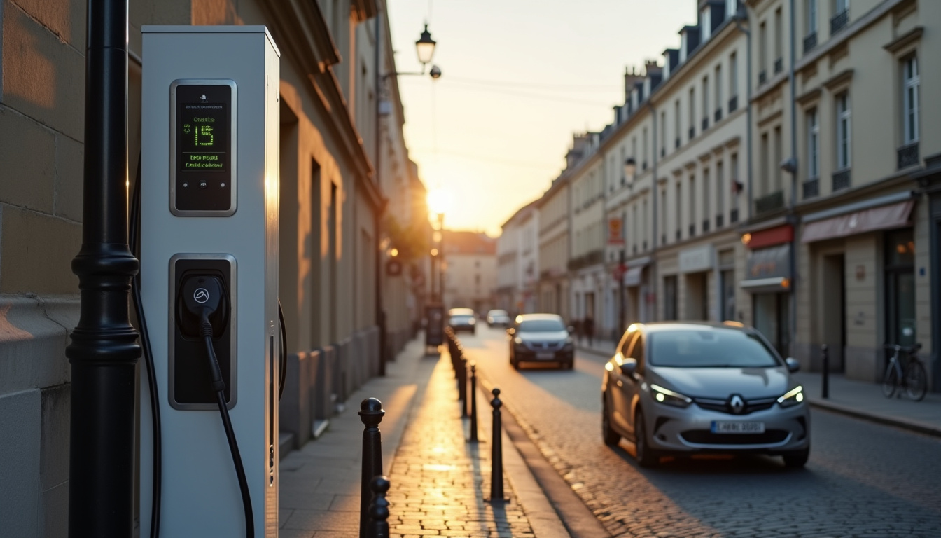 Points de recharge publics sur la rue du Général de Gaulle à Le Meux