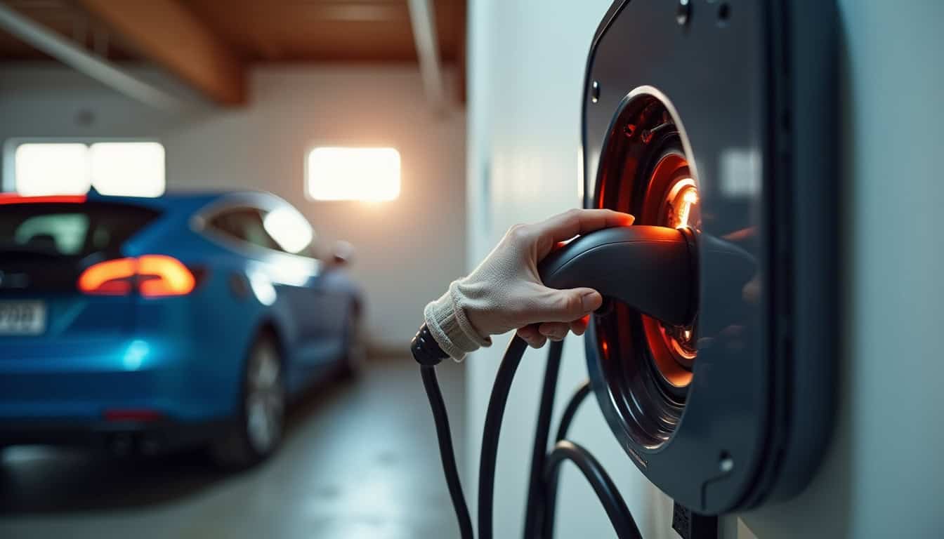 Raccordement d'une borne de recharge au tableau électrique dans une habitation à Chasné-sur-Illet