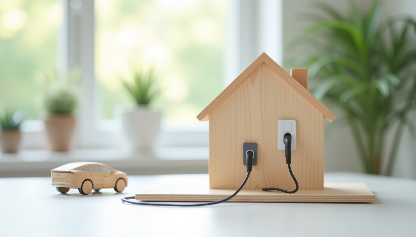 Schéma de fonctionnement d'une borne de recharge murale connectée