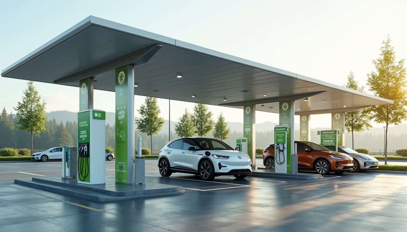 Station de recharge électrique Aldi Nord à Laveyron