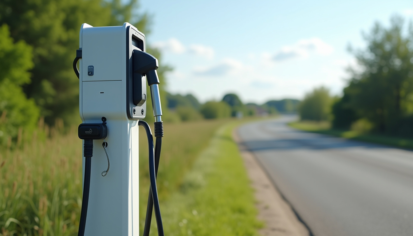 Station de recharge électrique sur la route d’Agen à Colayrac-Saint-Cirq
