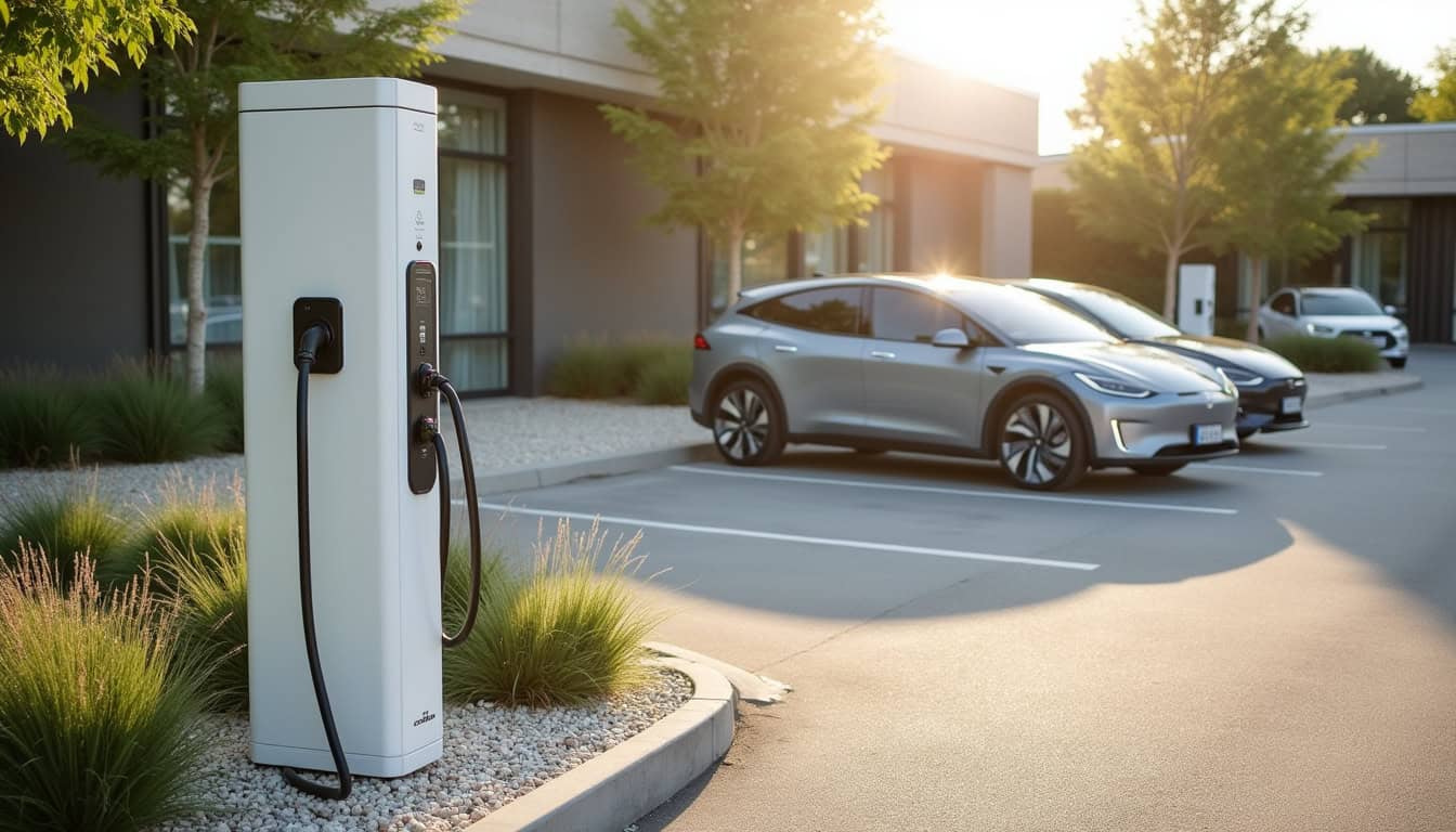 Station de recharge Powerdot au Grand Frais à La Richardais