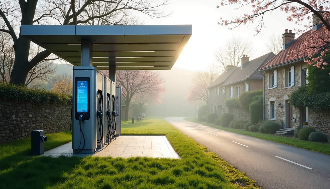 Station de recharge public Stations-e à La Magdelaine-sur-Tarn
