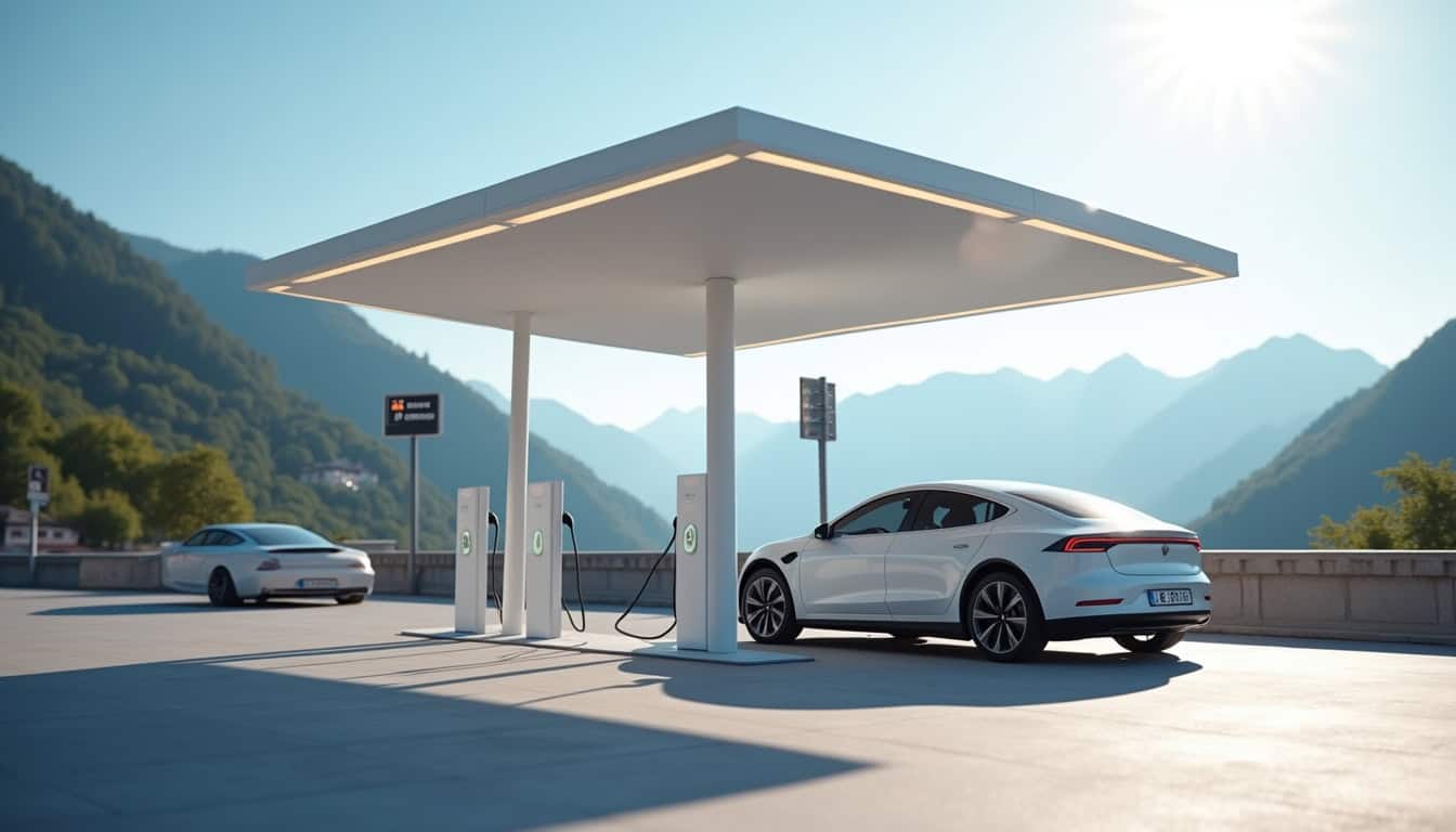 Station de recharge publique à Saint-Jean-de-Maurienne