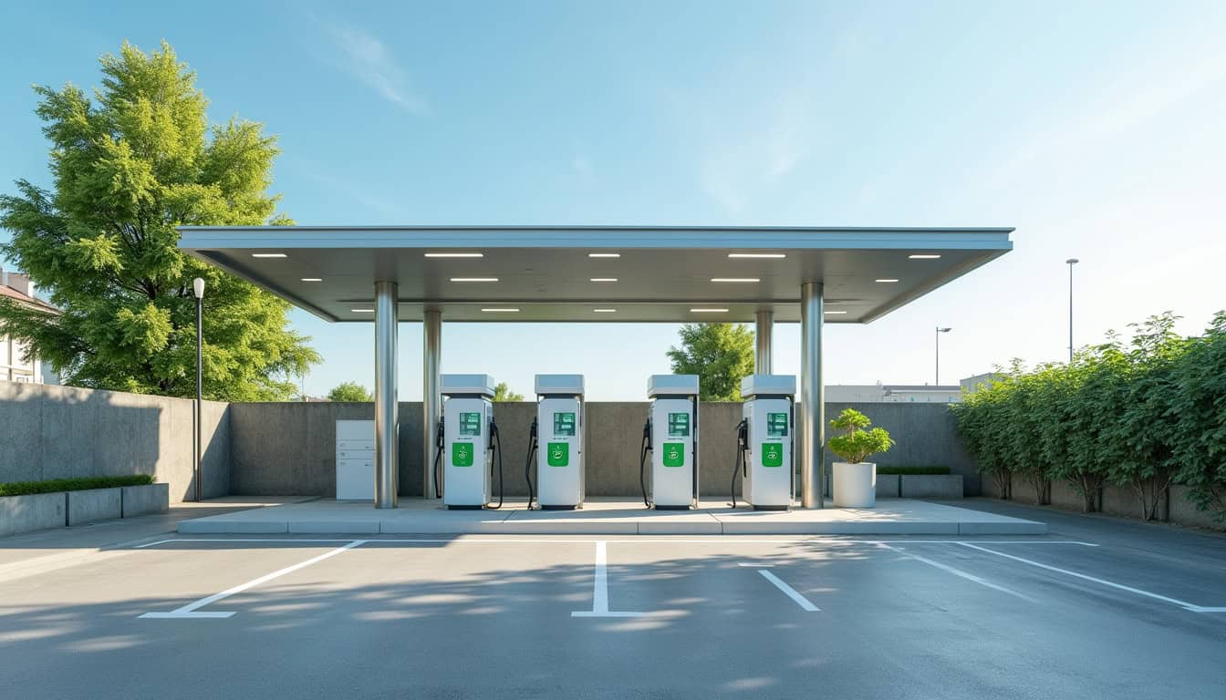 Station de recharge publique pour voiture électrique à Melun
