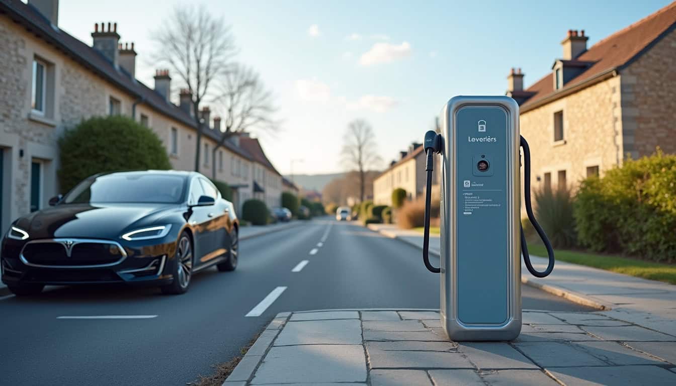 Station de recharge publique située rue de Mesmy à Harbonnières