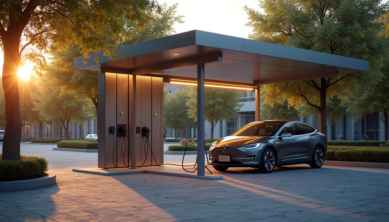 Station de recharge rapide en extérieur à Saint-Victor
