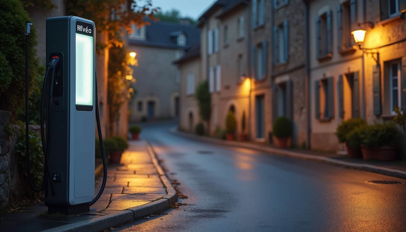 Station de recharge Révéo située Rue Barri du Pont à La Salvetat-sur-Agout