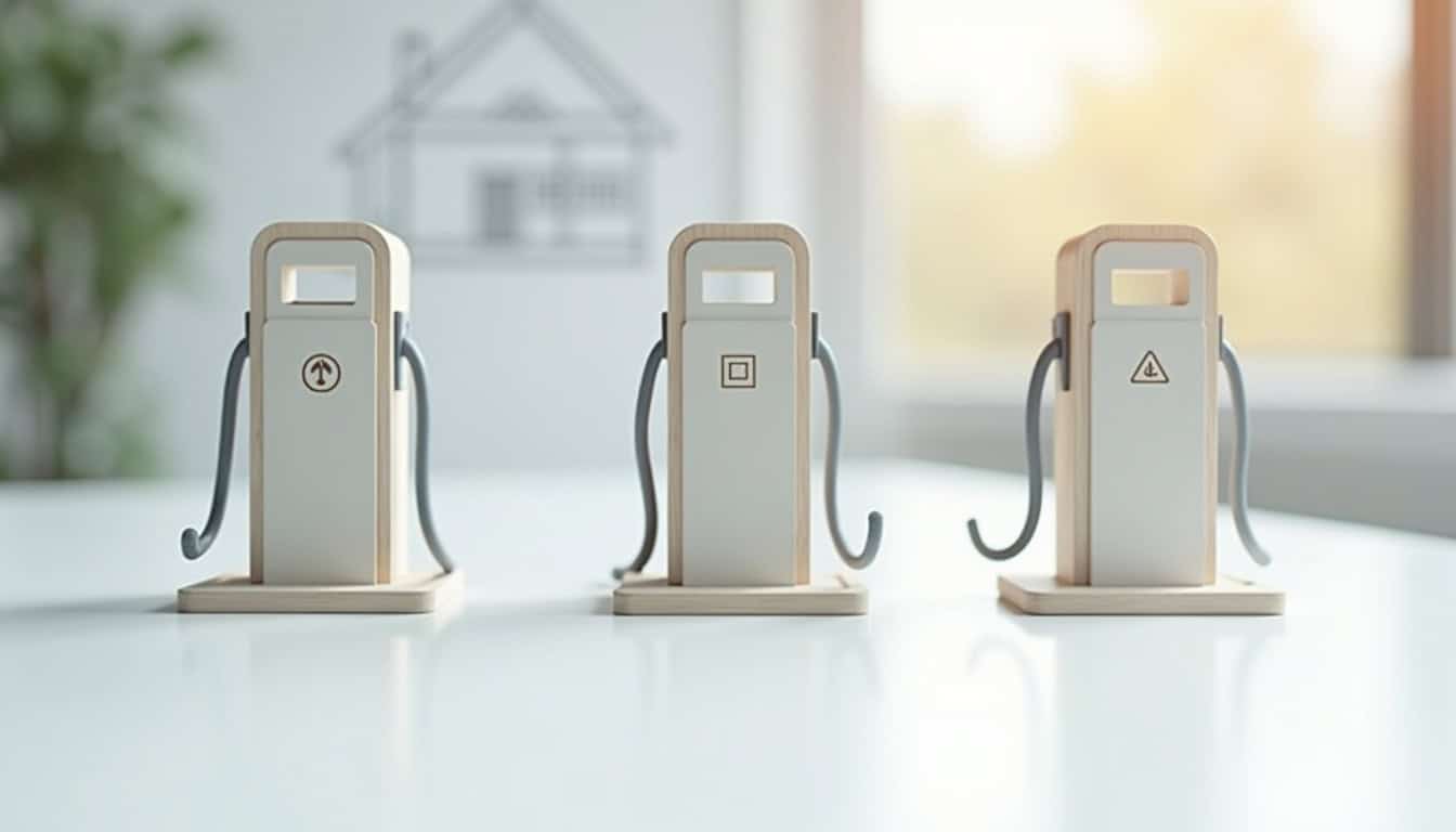 Tableau comparatif des différentes bornes de recharge pour véhicules électriques