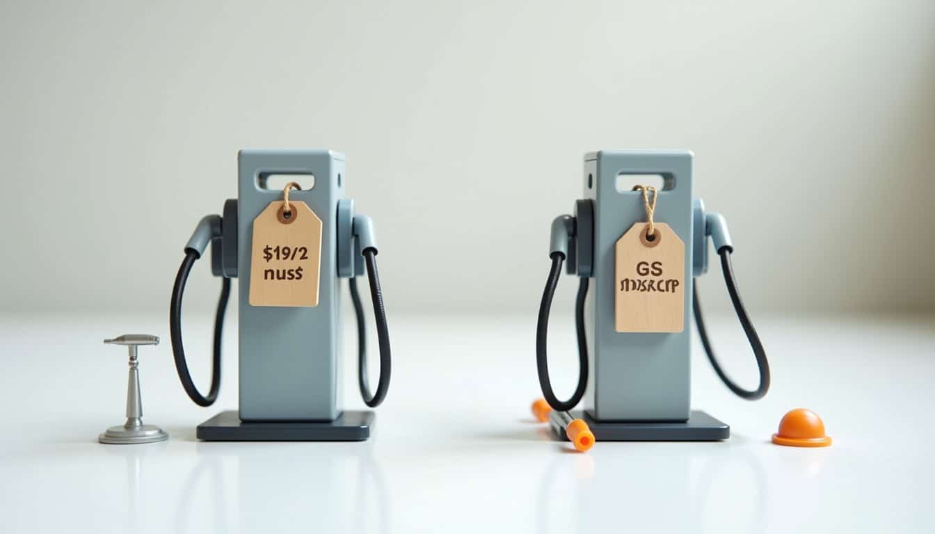 Tableau comparatif illustrant les coûts d'installation de différentes bornes de recharge, avec prix du matériel et de la main-d'œuvre