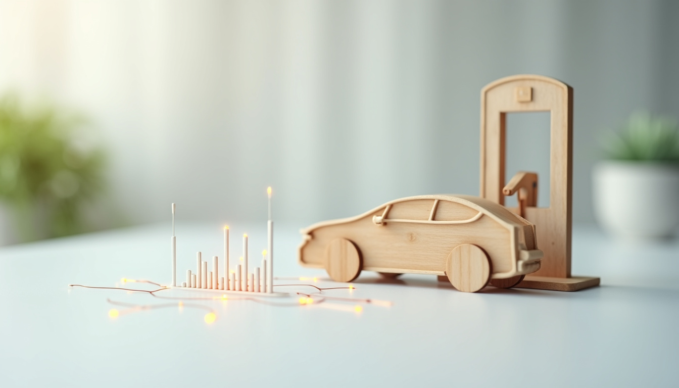 Tableau de bord numérique affichant la consommation d'électricité d'une borne de recharge