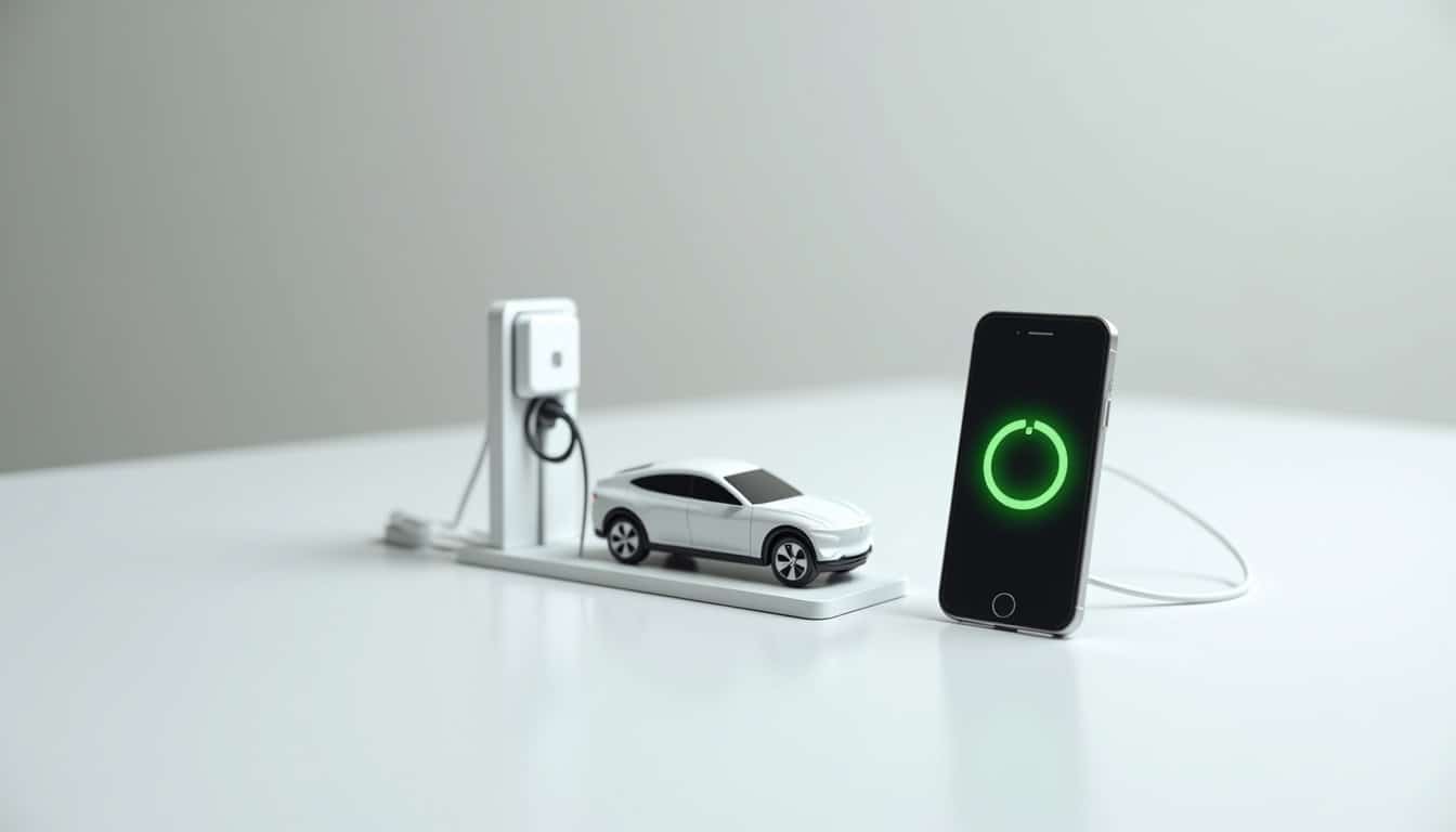 Utilisation d'une application mobile pour contrôler une borne de recharge connectée à Sauxillanges