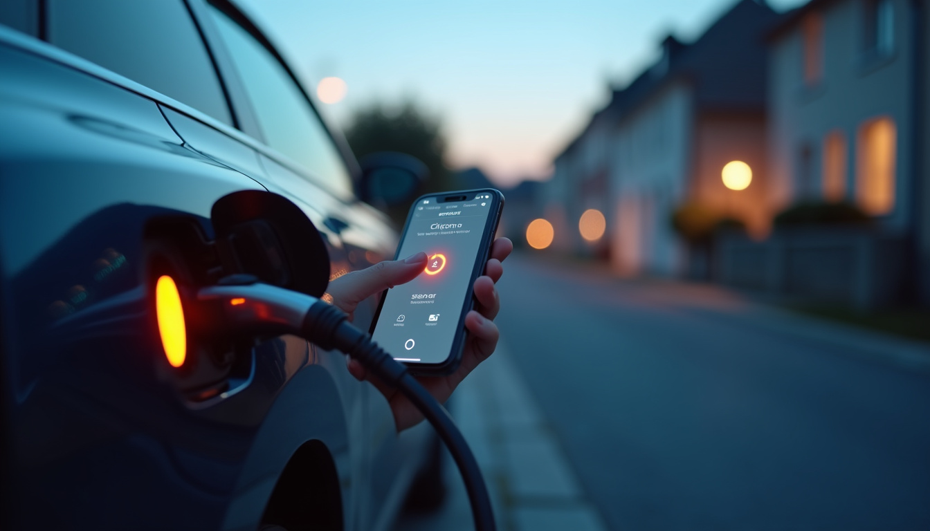 Utilisation d'une application mobile pour piloter une borne de recharge électrique à Reignac