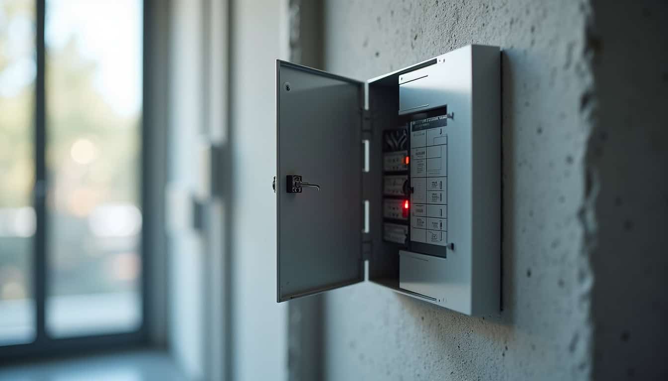 Vérification du tableau électrique pour l'installation d'une borne de recharge à Acoua