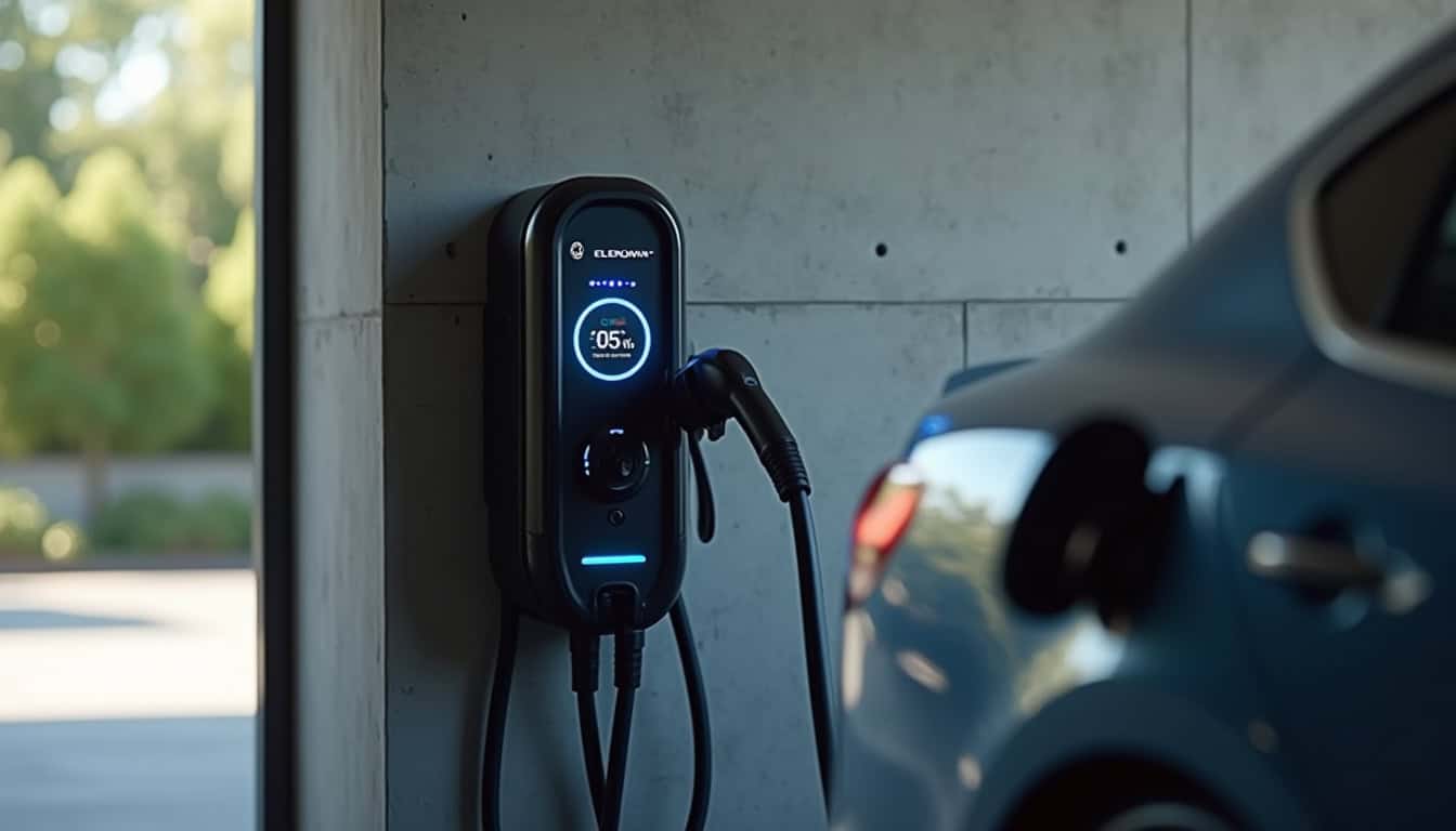 Vue détaillée du fonctionnement d’une borne de recharge connectée