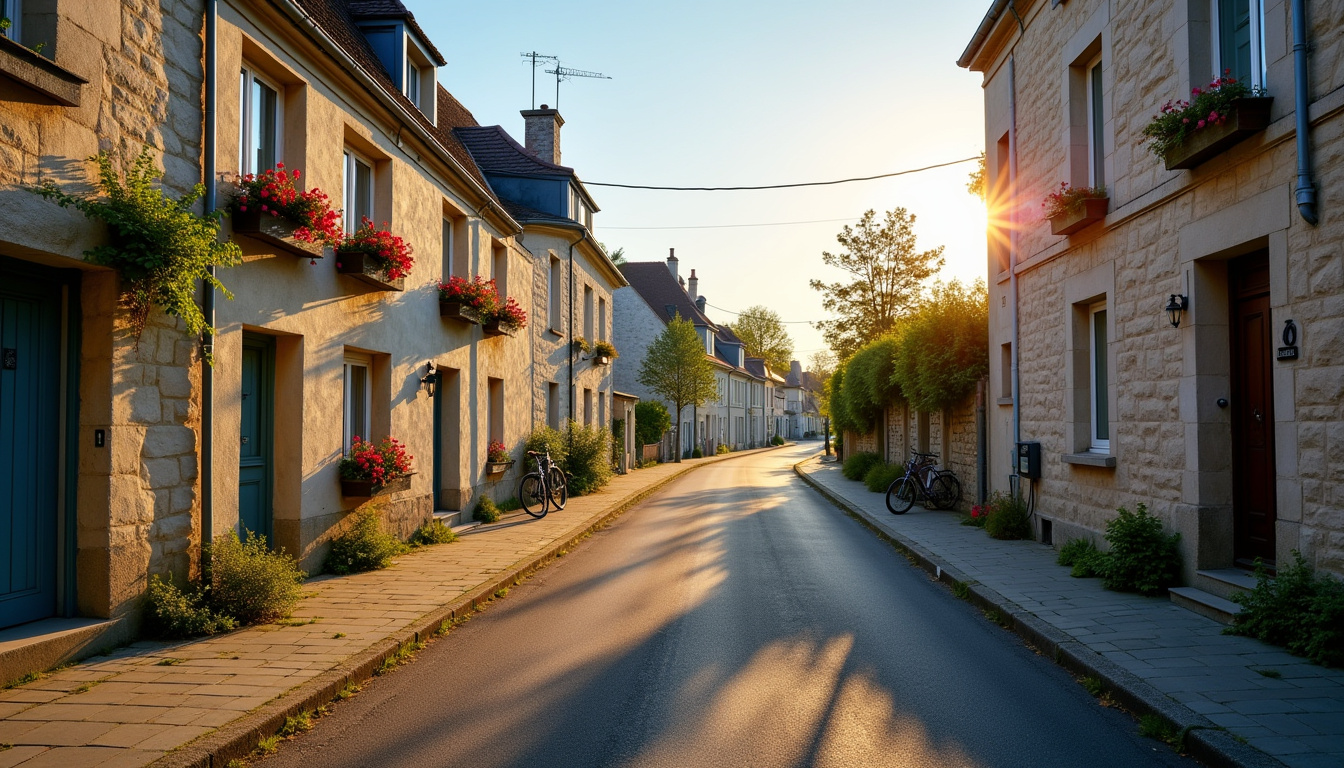 Vue d'une rue calme à La Villedieu-du-Clain sans borne de recharge électrique visible