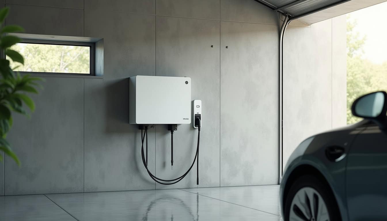 Wallbox installée dans un garage à Aulnay-sous-Bois