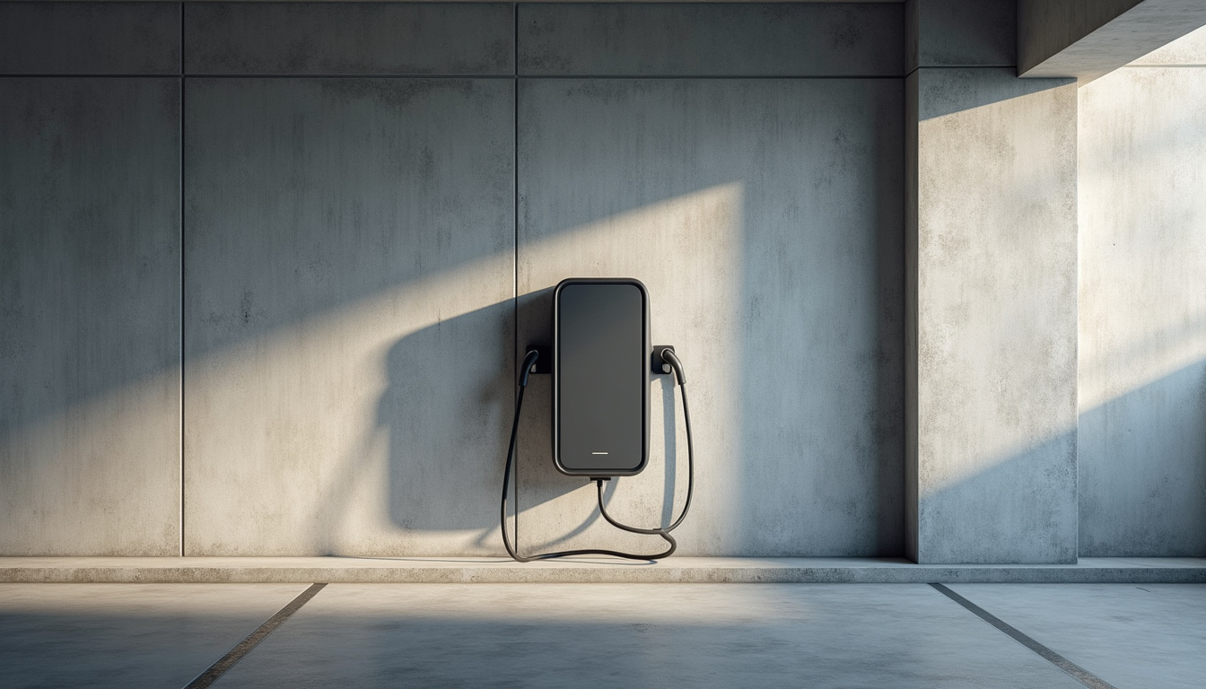 Borne de recharge électrique installée dans un parking de copropriété à Ercé-en-Lamée