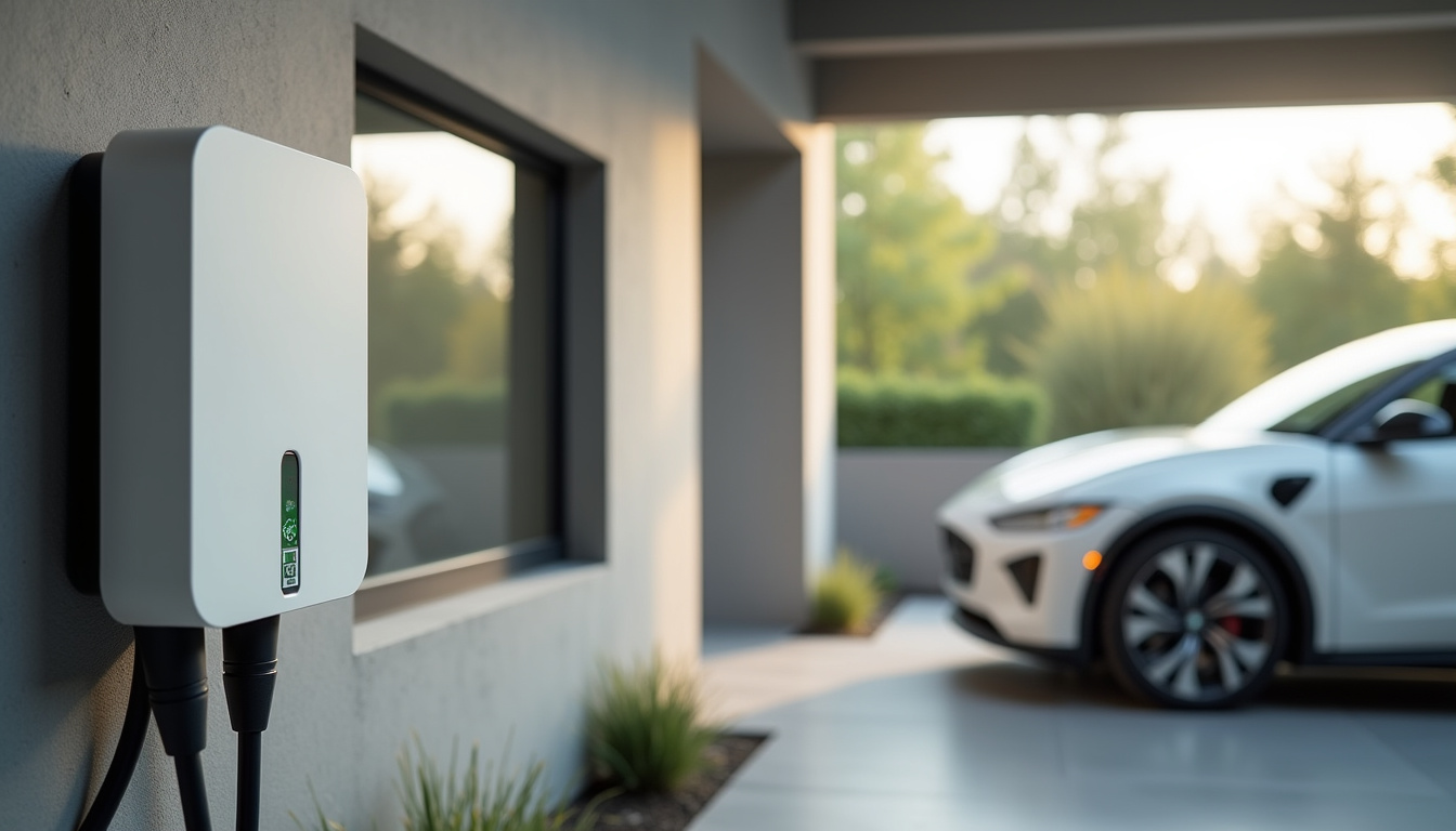 Borne de recharge installée dans un garage privé à Avesnes-le-Comte