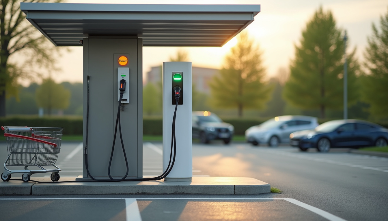 Borne de recharge Lidl à Montigny-en-Gohelle