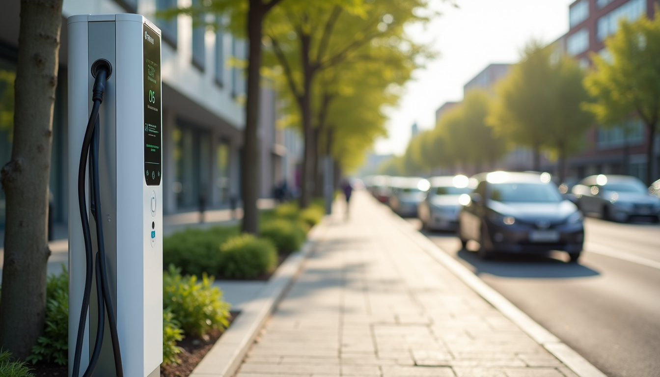 Borne de recharge publique Freshmile située Rue du Général Leclerc à Choisy-au-Bac