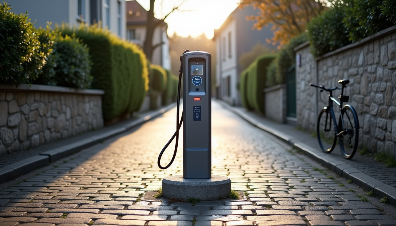 Borne de recharge publique située au Chemin le Tour du Pont à Saint-Didier