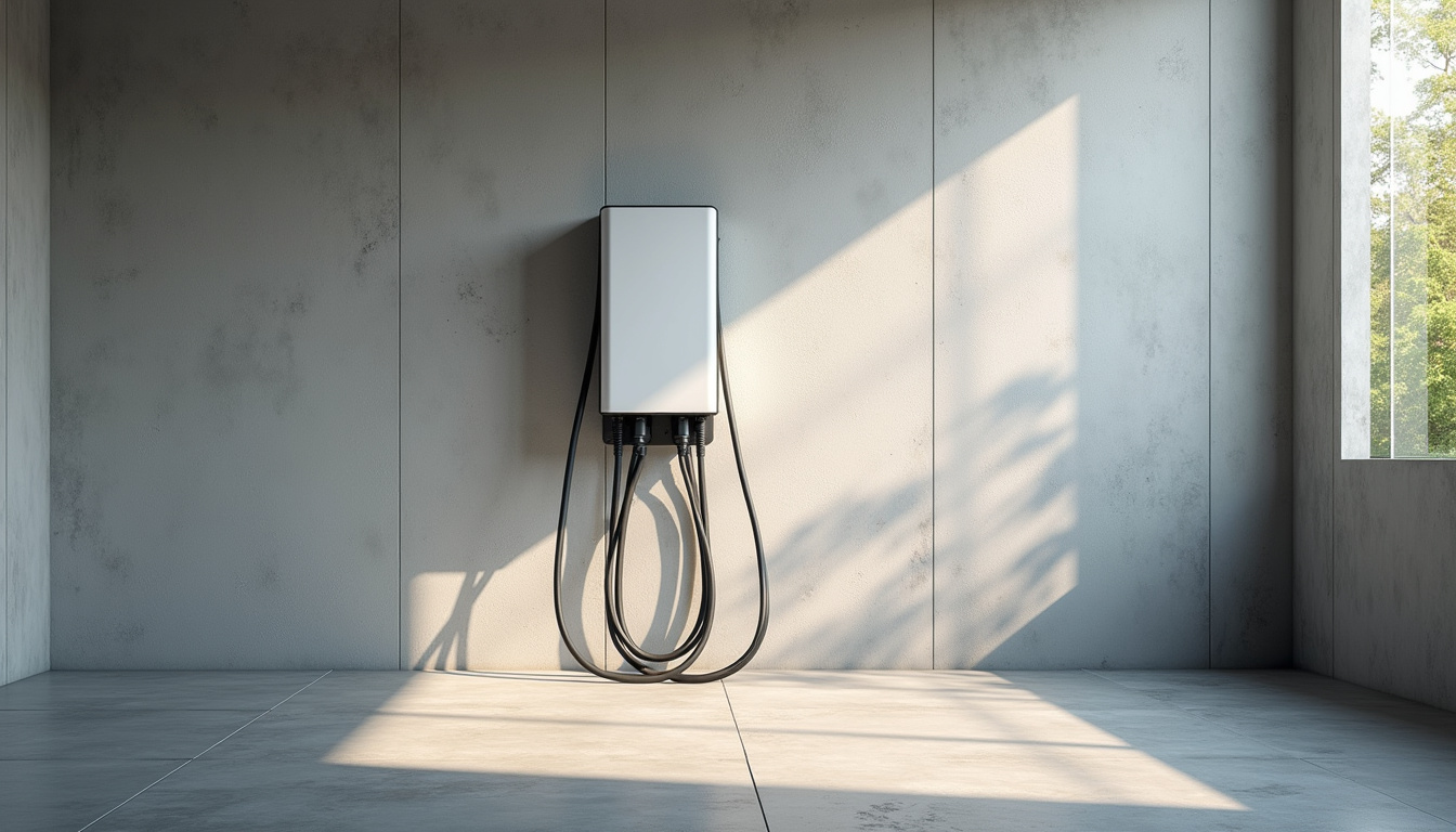 Borne électrique 11 kW triphasée installée dans un garage à Remire-Montjoly