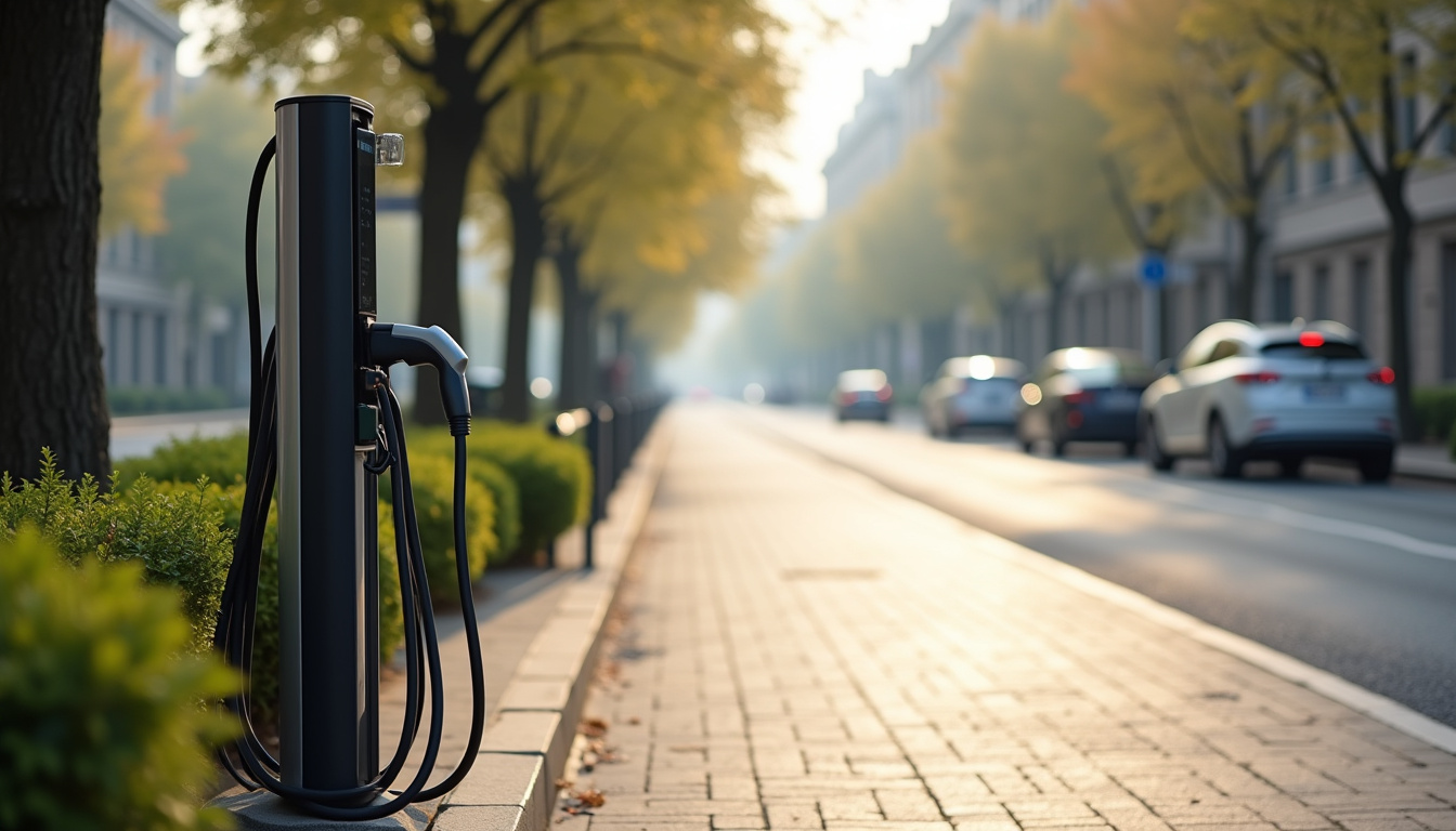 Bornes de recharge publiques situées avenue des Quatre Vents à Cordemais
