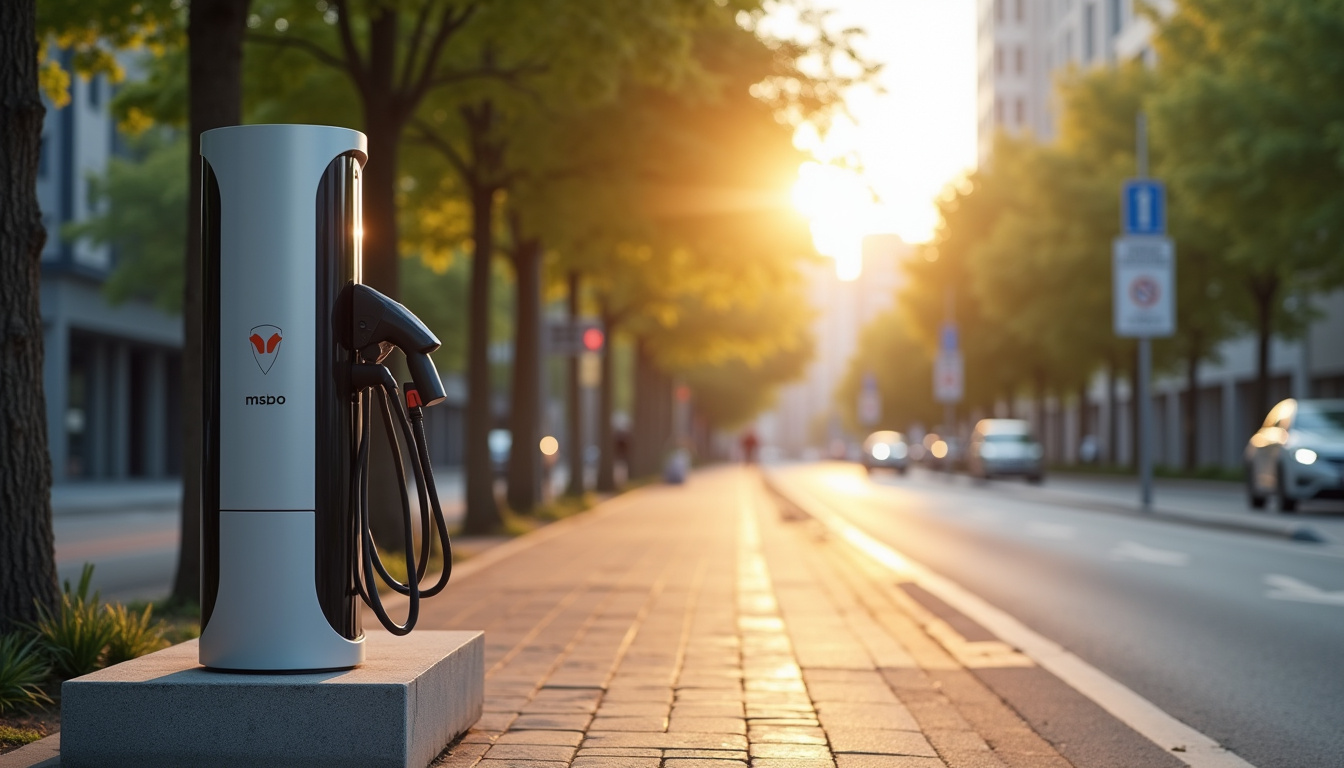 Bornes de recharge publiques situées sur l’avenue François-Mitterrand à Avesnes-le-Comte
