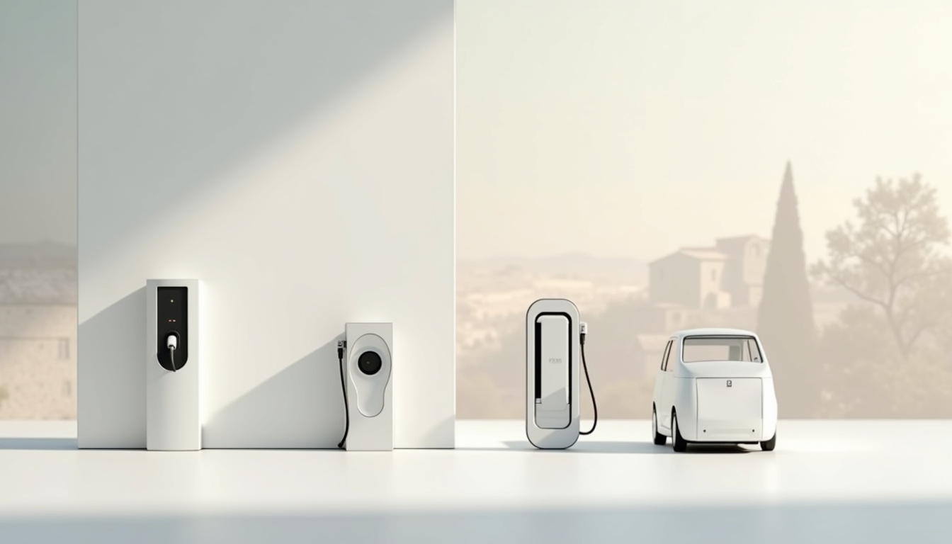 Comparaison des différents types de bornes de recharge électrique installées à Ginasservis