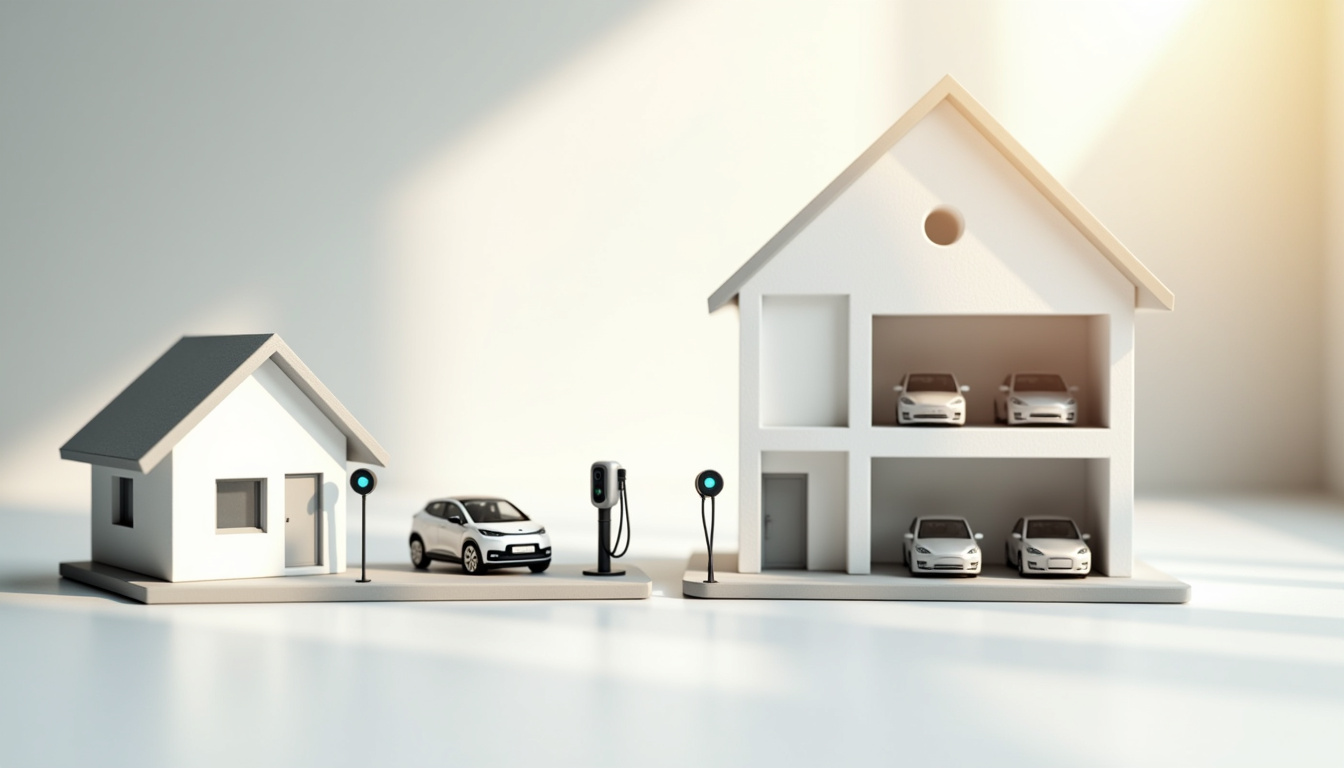 Comparaison entre installation de borne en maison individuelle et en copropriété à Chaleins