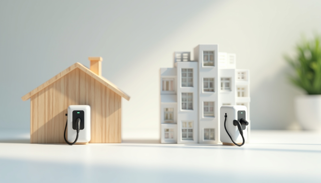 Comparaison entre une borne murale en maison individuelle et une borne en copropriété à Orgon