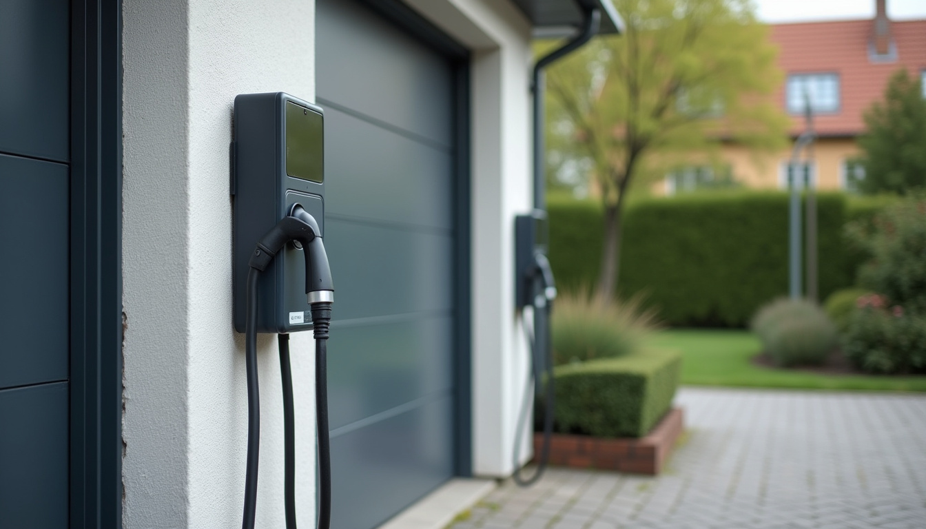 Comparaison visuelle entre une borne électrique privée et une borne publique à Loos