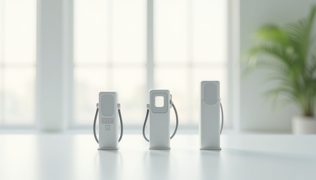 Comparatif visuel des différents types de bornes de recharge électrique