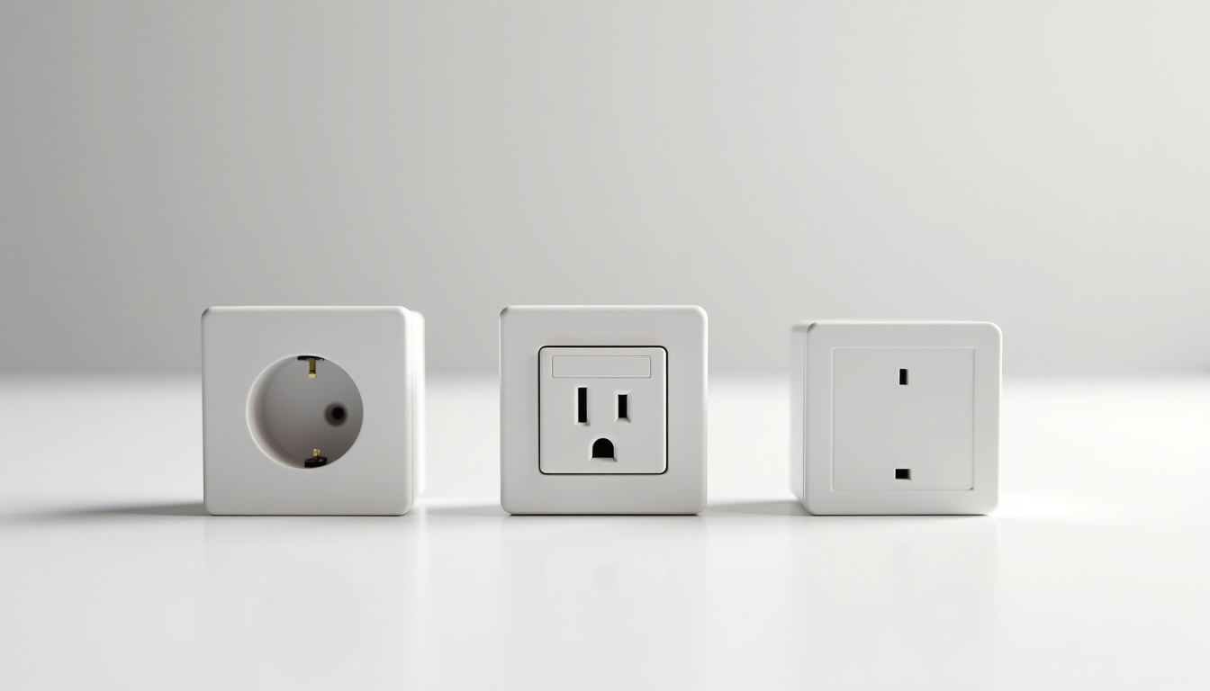 Comparatif visuel des différents types de bornes de recharge: prise renforcée, wallbox monophasée, wallbox triphasée