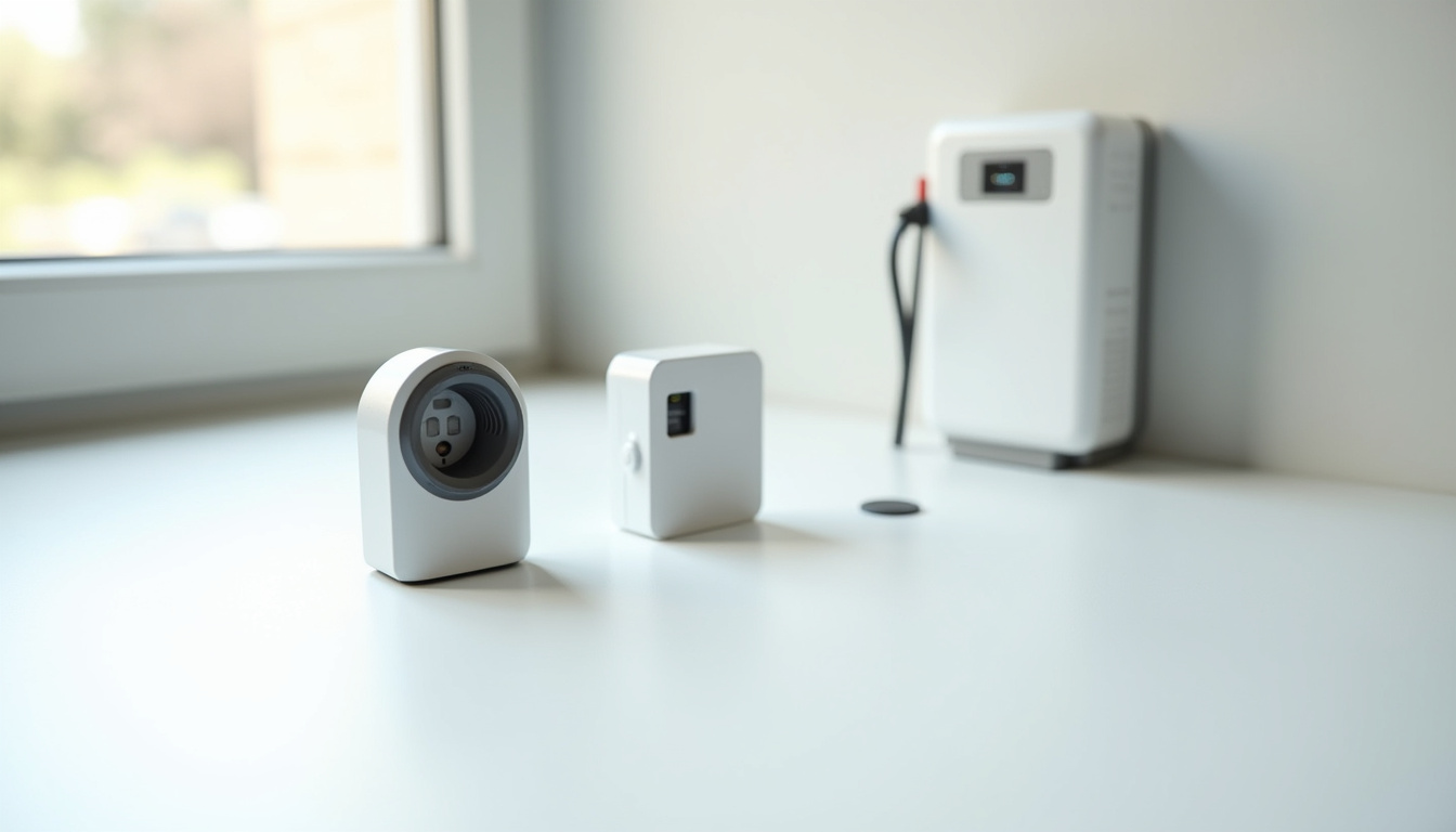 Comparatif visuel des différents types de bornes électriques pour voitures: prise renforcée, borne murale simple, borne intelligente connectée