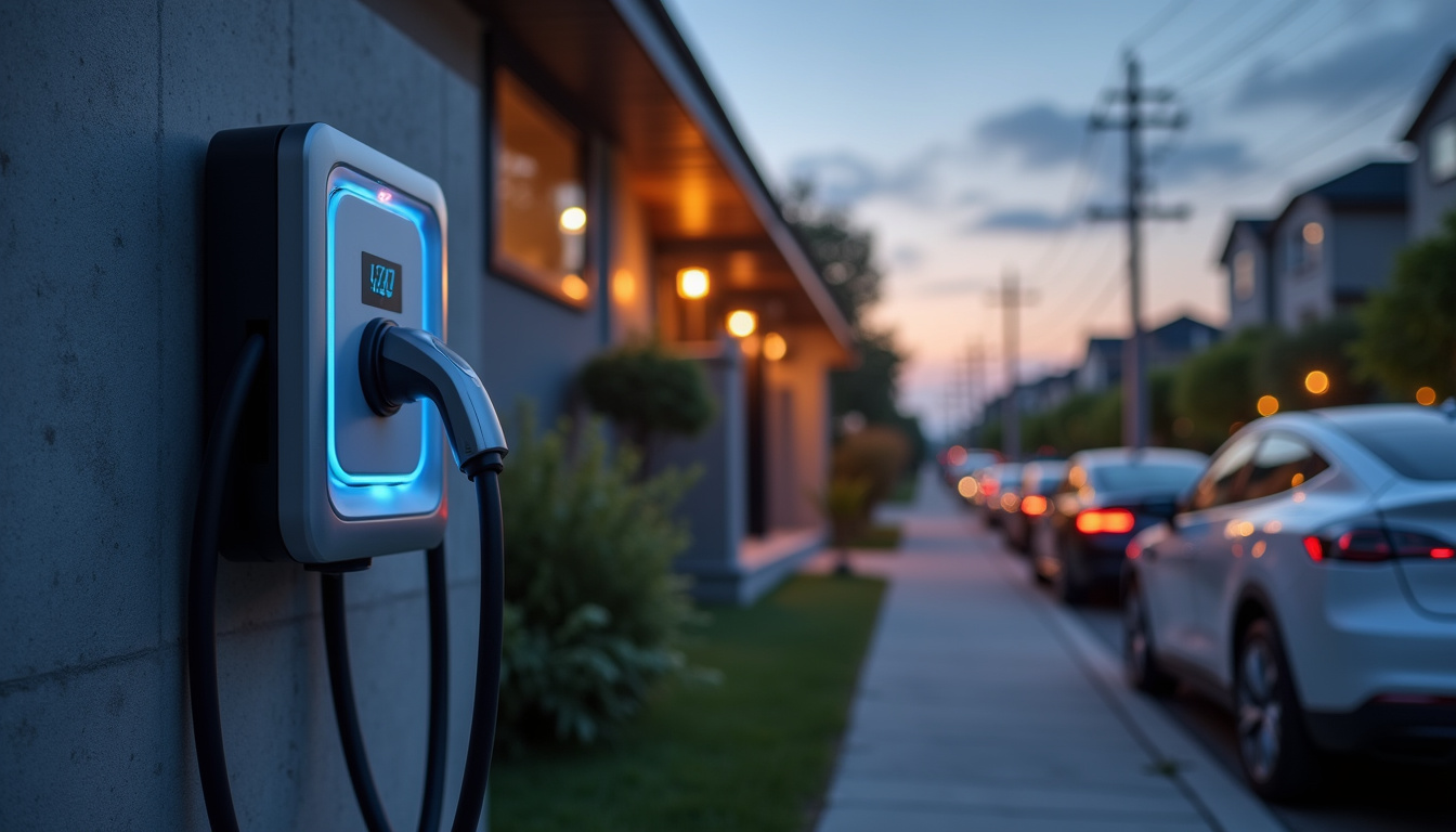 Différents modèles de bornes de recharge électrique installées à Saint-Étienne-de-Saint-Geoirs