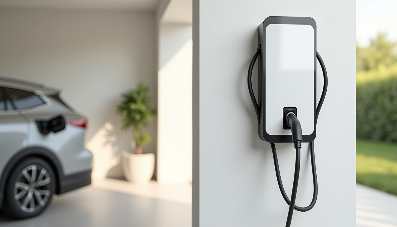 Différents modèles de bornes de recharge murales installées à Bassens
